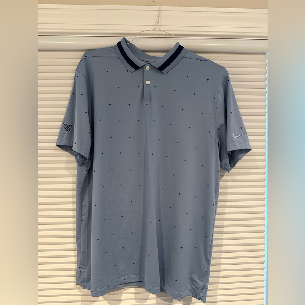 Nike Dry Fit Golf Shirt, Size Large with logo